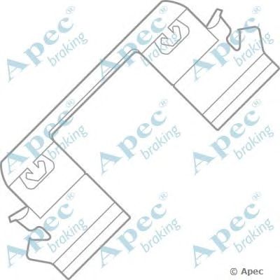 APEC BRAKING kit1010 -  Комплектующие, тормозные колодки